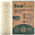 Vegan Refill Dental Floss | 2 x 55 Yards | Plastic Free, Zero Waste | Bambaw Mint