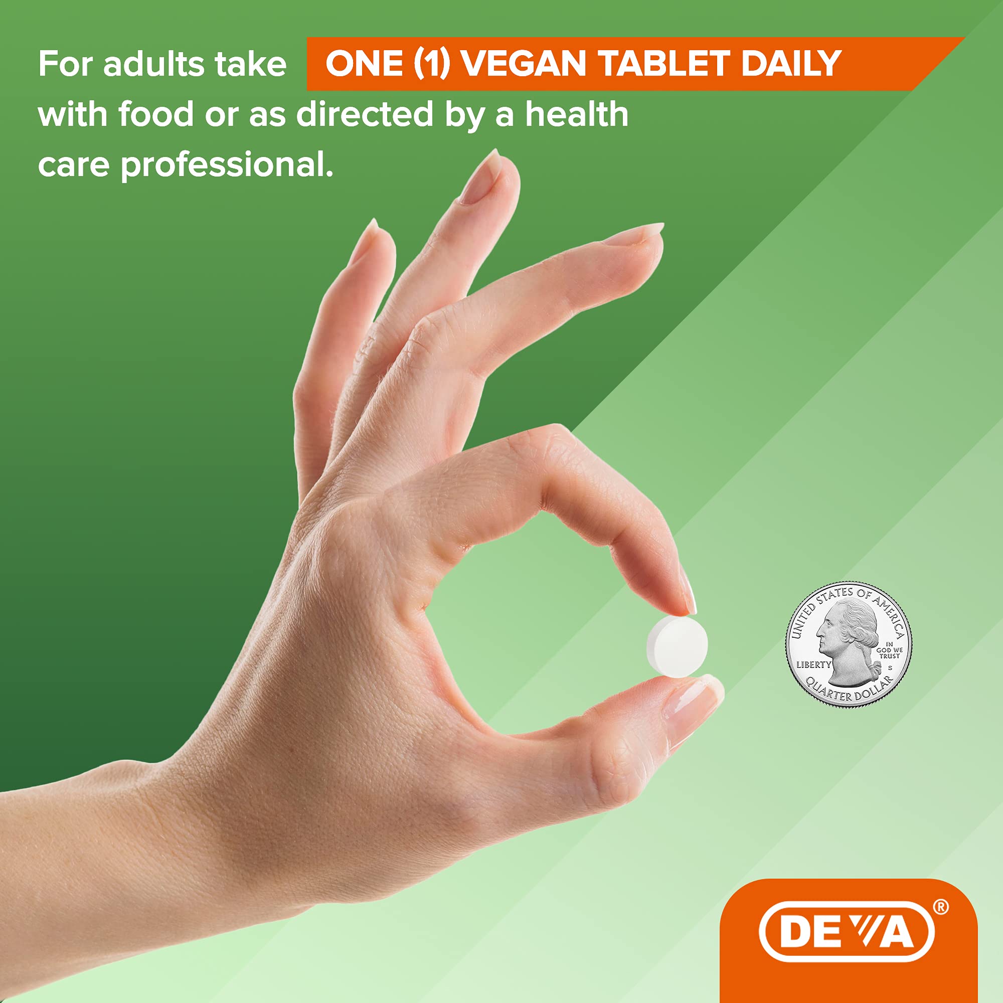 DEVA Vegan Hyaluronic Acid 100mg Tablets – Slow Release, 2-Pack (90 Count Each) – Non-GMO, Vegan Society Certified