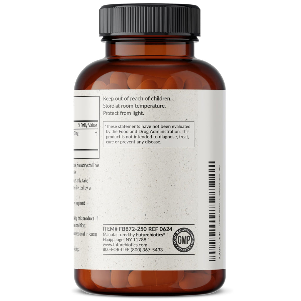 Futurebiotics Maca Root Extra Strength - Energy, Stamina & Reproductive Health | Non-GMO, 250 Vegetarian Capsules