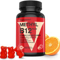 Vegan Vitamin D3 + B12 Gummies – Orange Flavor, 90 Gummies for Adults & Kids | Vegepower