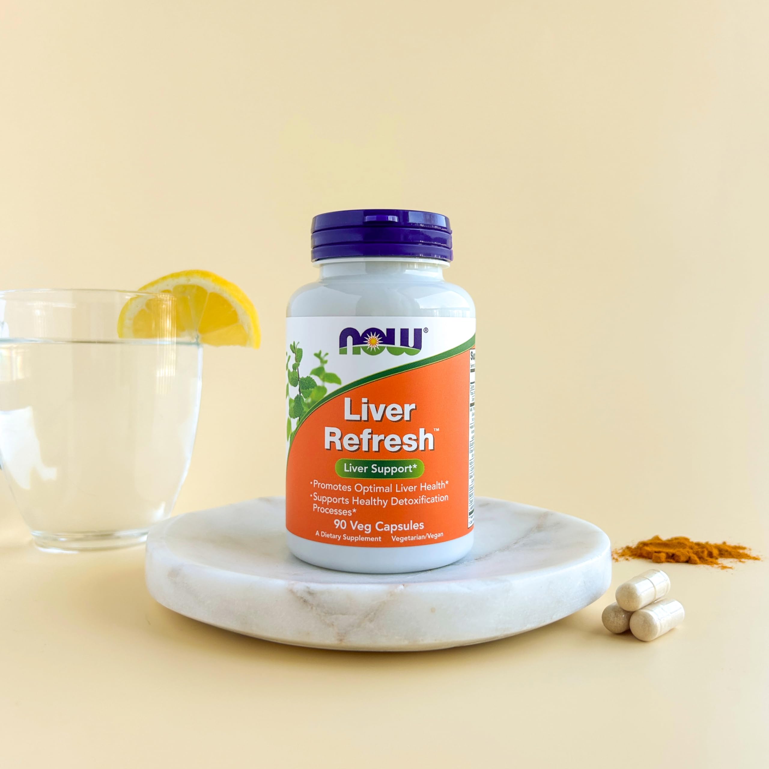 NOW Foods Liver Refresh™ with Milk Thistle Extract & Herbal-Enzyme Blend | 90 Veg Capsules