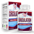 Vein & Leg Circulation Supplement (All-in-1) – 8 Active Ingredients | 90 Capsules