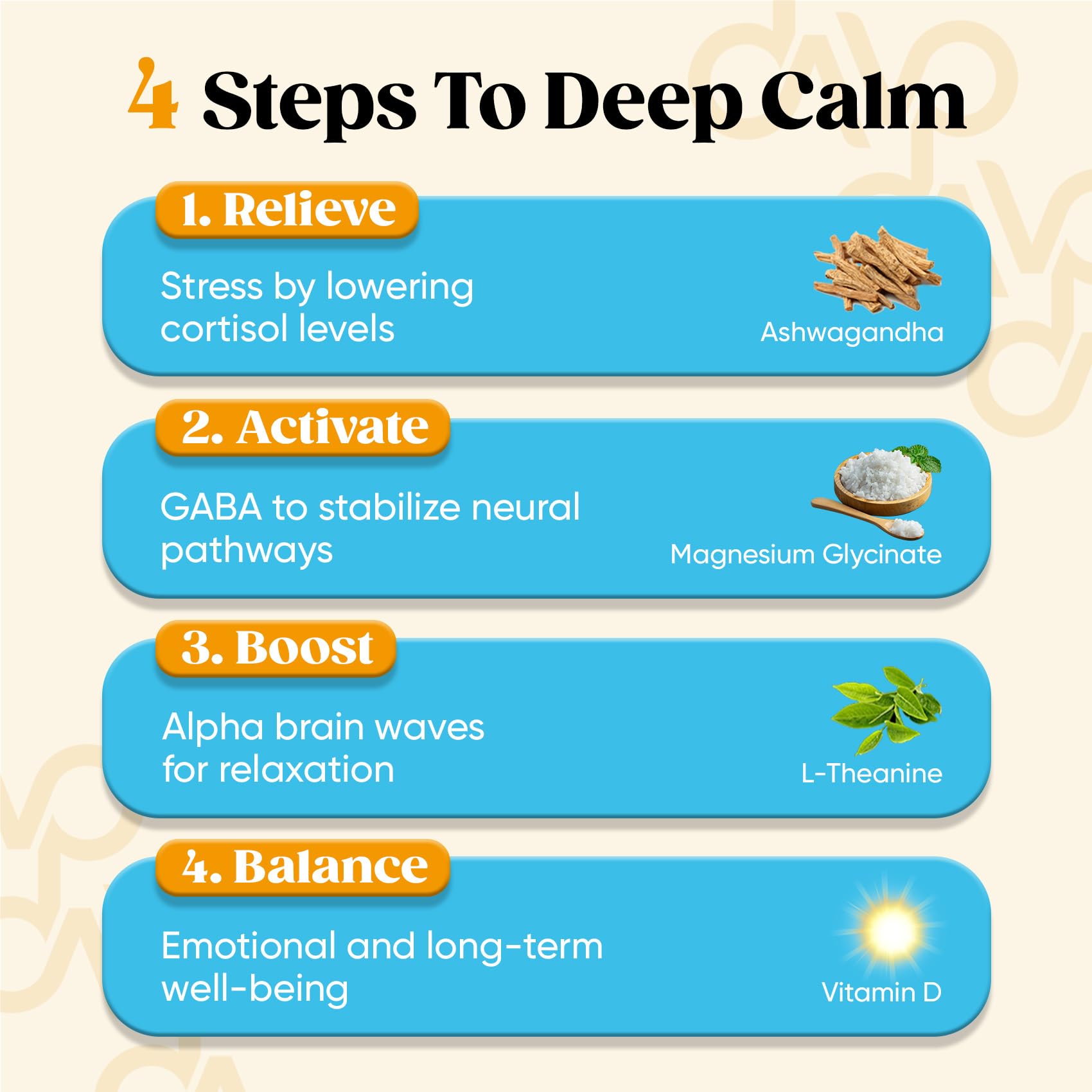 Venture Pal Calming Magnesium Glycinate Drink Mix with L-Theanine, Ashwagandha, Lion's Mane – Sugar Free & Vegan