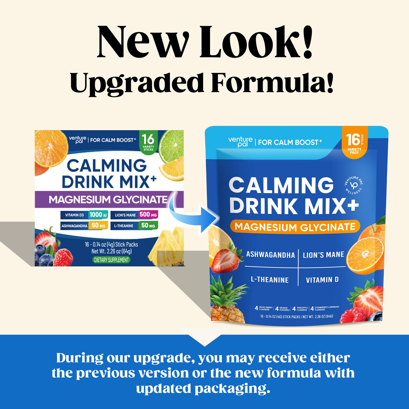 Venture Pal Calming Magnesium Glycinate Powder – Relax & Focus, Sugar-Free