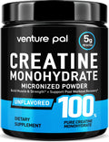 Venture Pal 100% Pure Micronized Creatine Monohydrate Powder – Unflavored, Vegan, Keto, Gluten Free | 5 g Serving