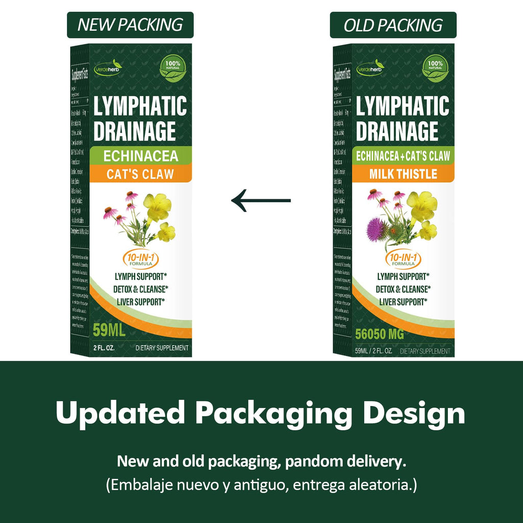 Verdeherb Cleavers Lymphatic Drainage Drops – Lymph Detox & Immune Support (2oz)