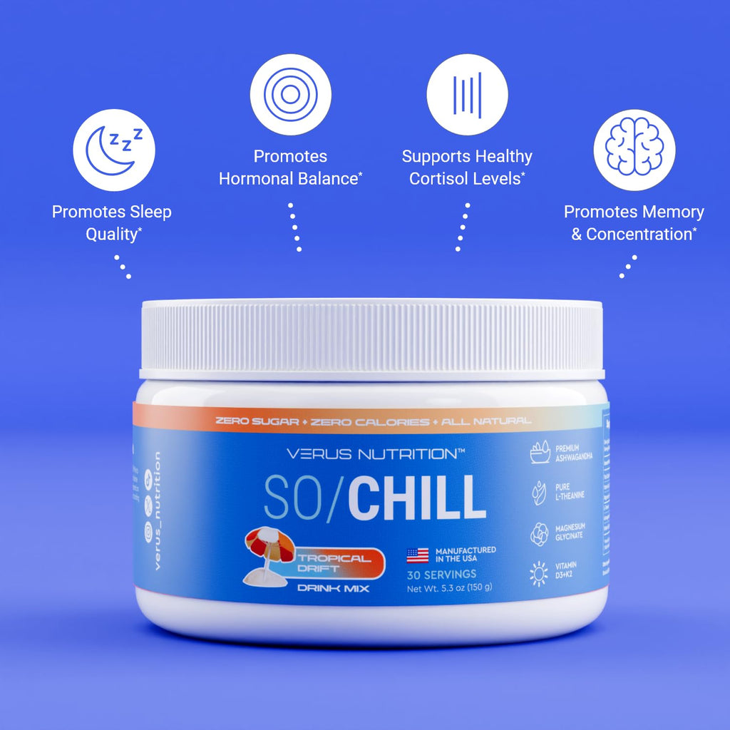 VERUS NUTRITION SoChill Powdered Drink Mix – Tropical Drift (No Sugar)