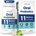 VeteLab Oral Probiotics – 11B CFU Chewables for Fresh Breath, 60 Lozenges