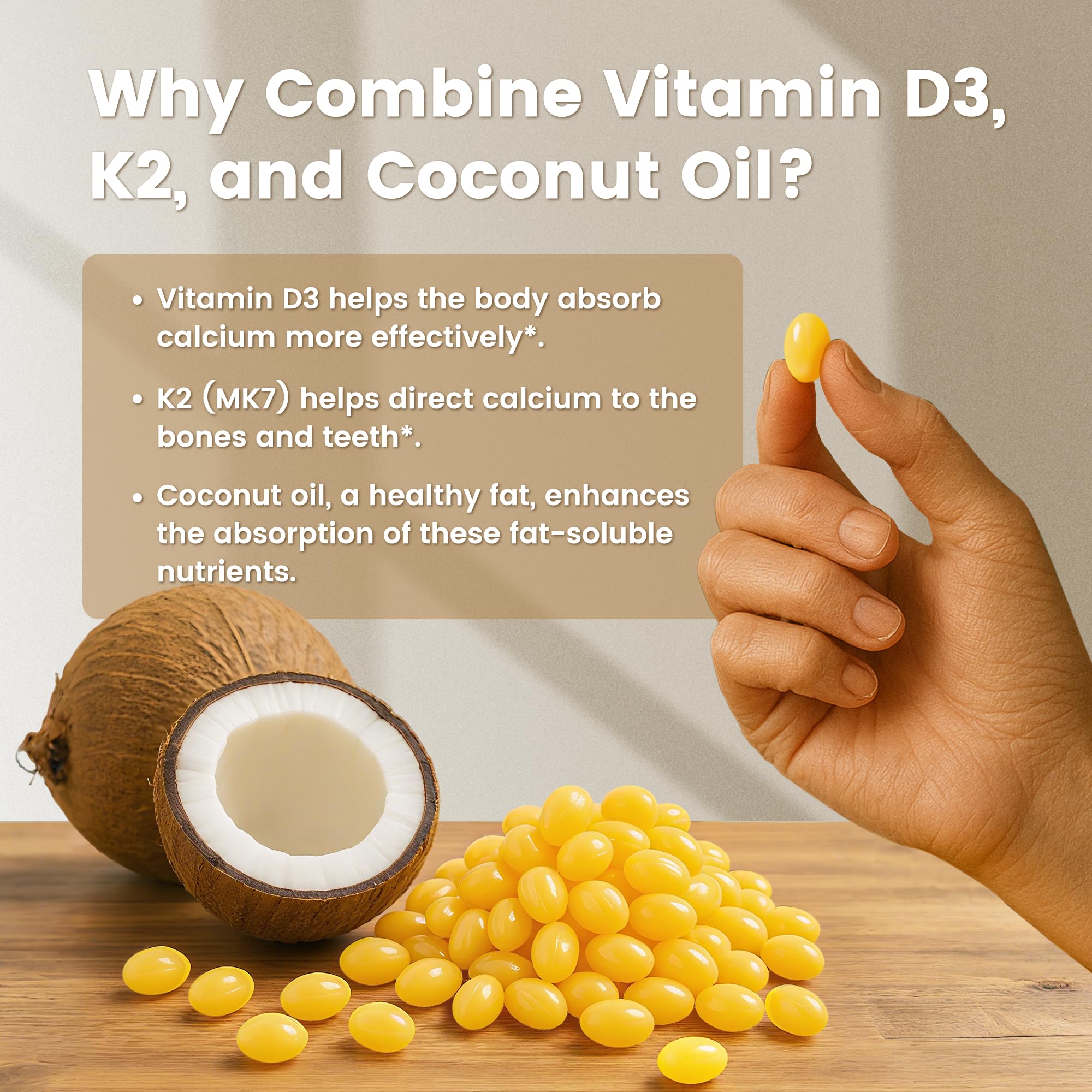 VEV Corefeel Vitamin D3 K2 10,000 IU MK-7 | 300 Softgels