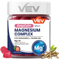 VEV Magnesium Complex DeepCalm 14-in-1 Gummies – Vegan Glycinate with Ashwagandha, L-Theanine, Vitamin D3 & Zinc | 90 Gummies