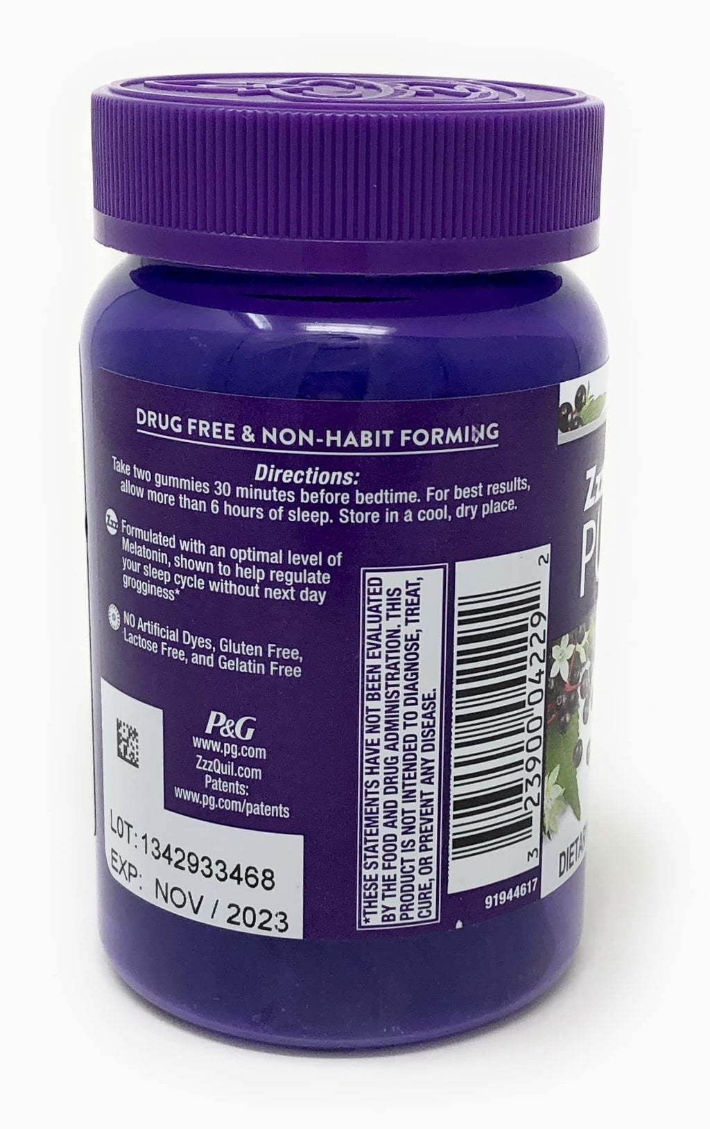 Vicks ZzzQuil PURE Zzzs Sleep + Immune Support Gummies – Melatonin, Elderberry & Zinc (42 ct)
