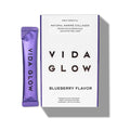 Vida Glow Marine Collagen Powder – Anti-Aging Peptides for Skin, Hair & Nails | 30 Servings, Original Flavor (Blueberry)