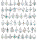 Vie jeune Pearl Cage Locket Pendants – DIY Diffuser Jewelry, 30 Charms