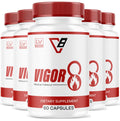 (5 Pack) Vigor 8 for Men – 300 Capsules (5 Months) | Premium Formula