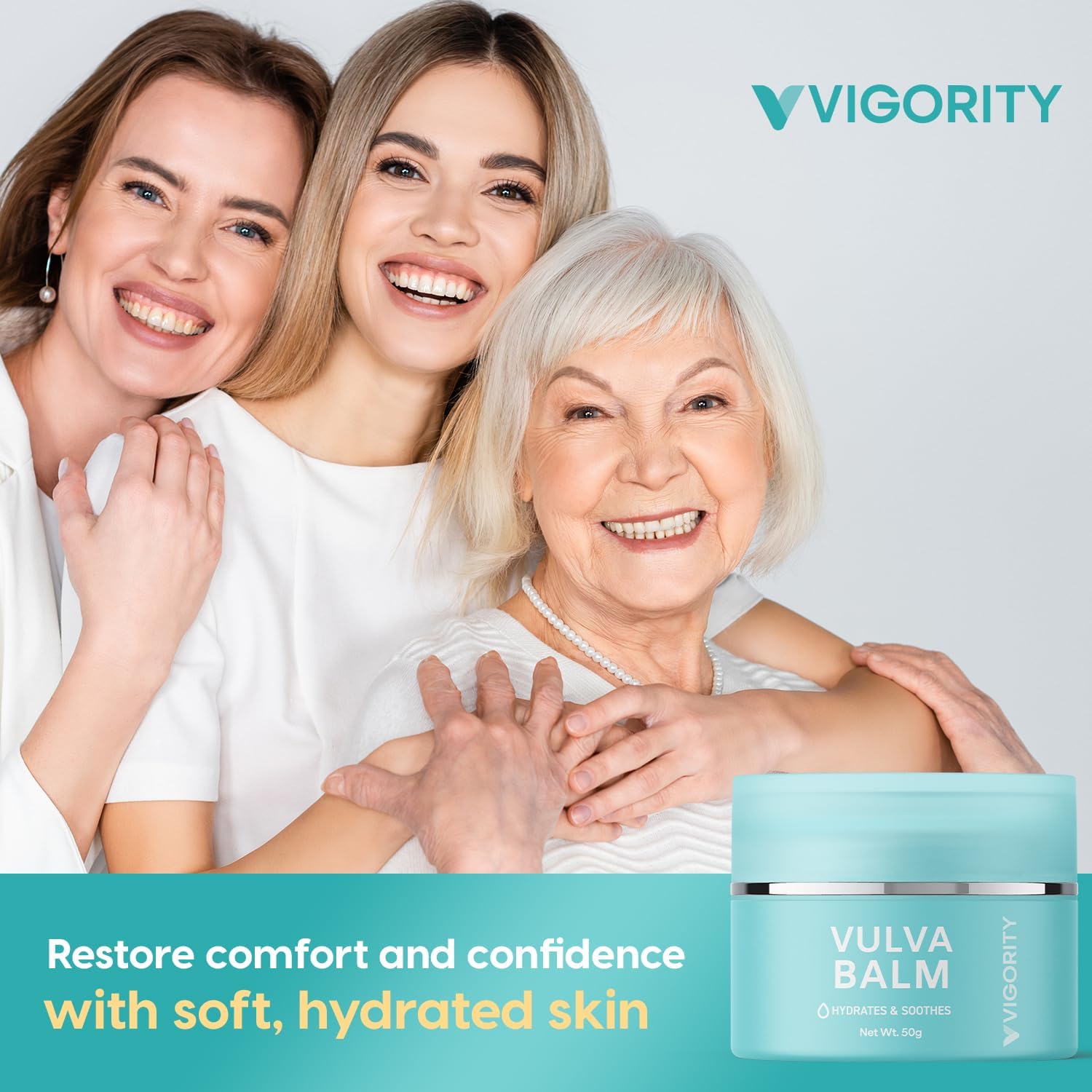 Vigority Vulva Balm Vaginal Moisturizer 2-Pack – Estrogen-Free Menopause Support