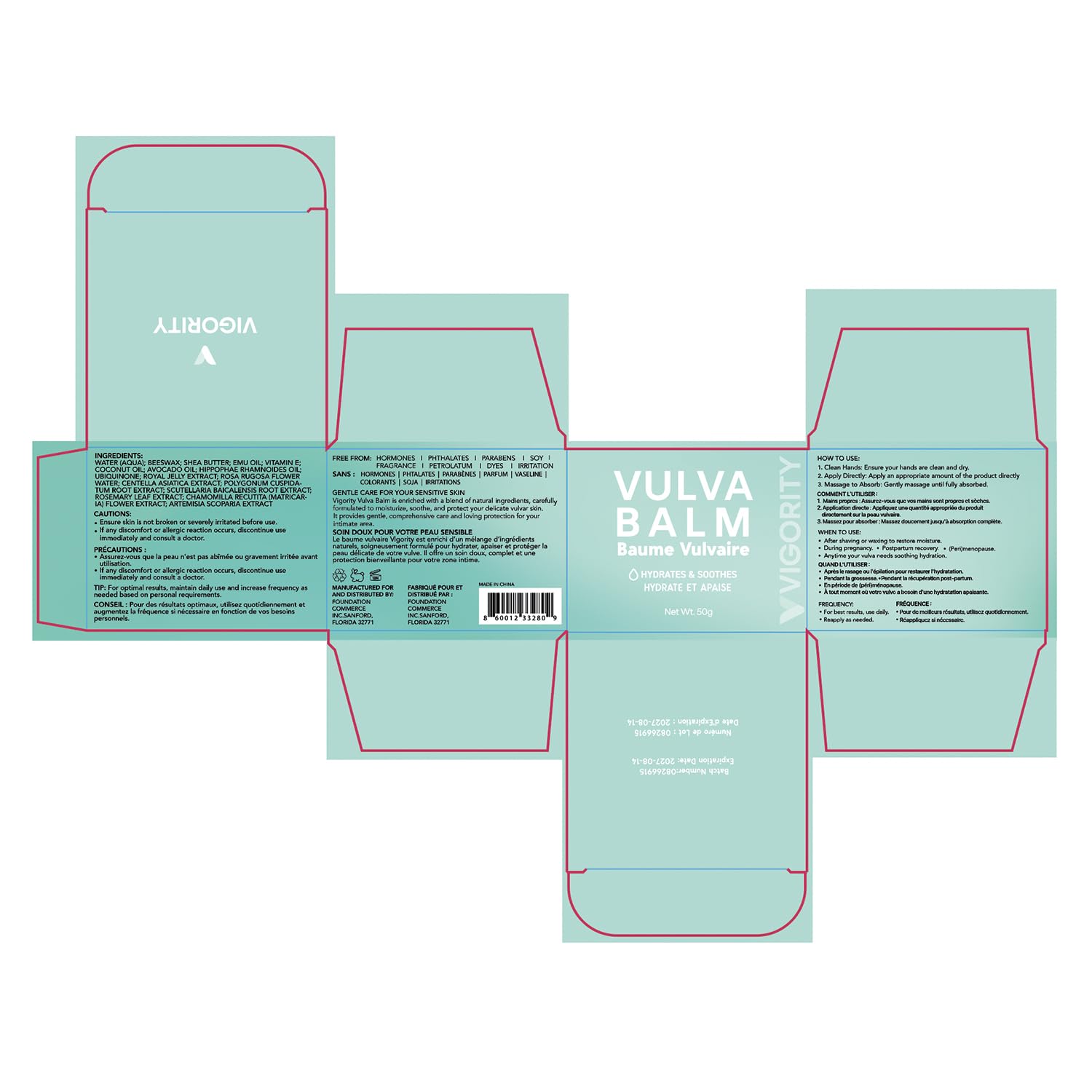 Vigority Vulva Balm – Estrogen-Free, Natural Vaginal Moisturizer for Dryness & Discomfort