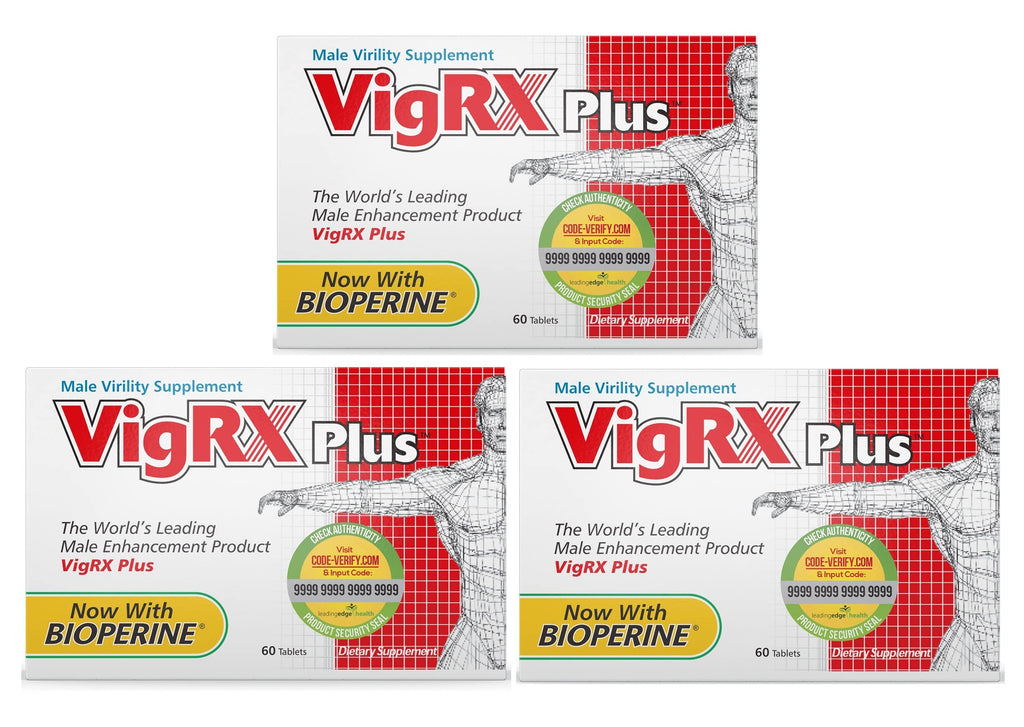 VigRX Plus Daily Supplement Tablets (3) – 180 Tablets
