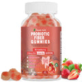Vikaywoo Probiotic Fiber Gummies for Adults – No Sugar Added, Strawberry, 2 Billion CFUs (60 Count)