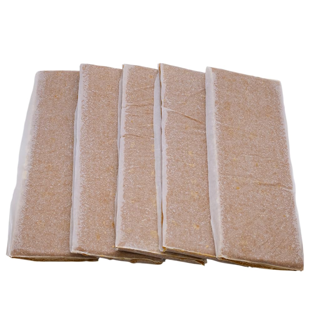 Village Gift Importers Pollen Patties for Beekeeping – 15% Pollen, 15.5% Protein (Five Pack, 5 Count)