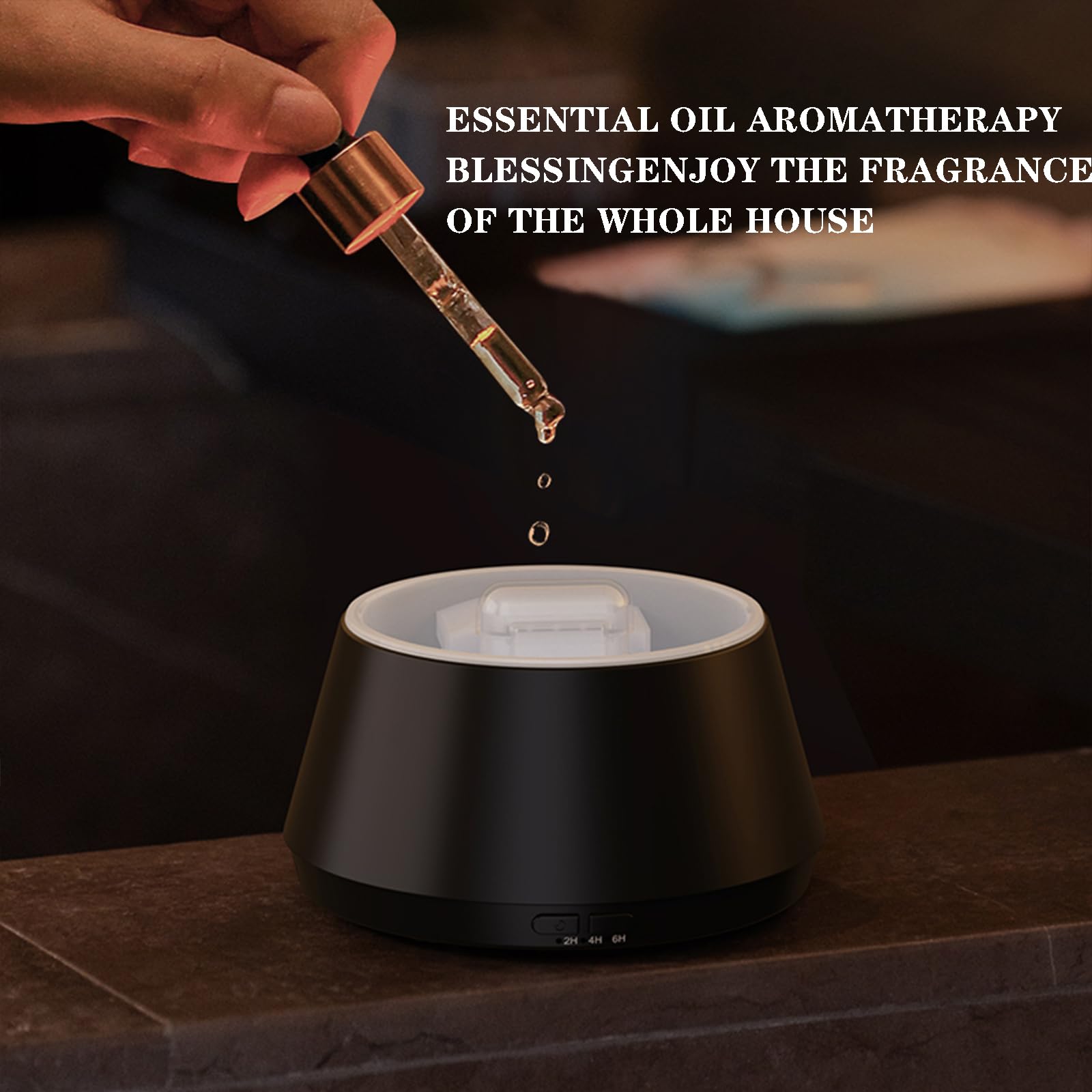 Villelei Candle Flame Essential Oil Diffuser – 7-Color LED Ultrasonic Humidifier with Timer