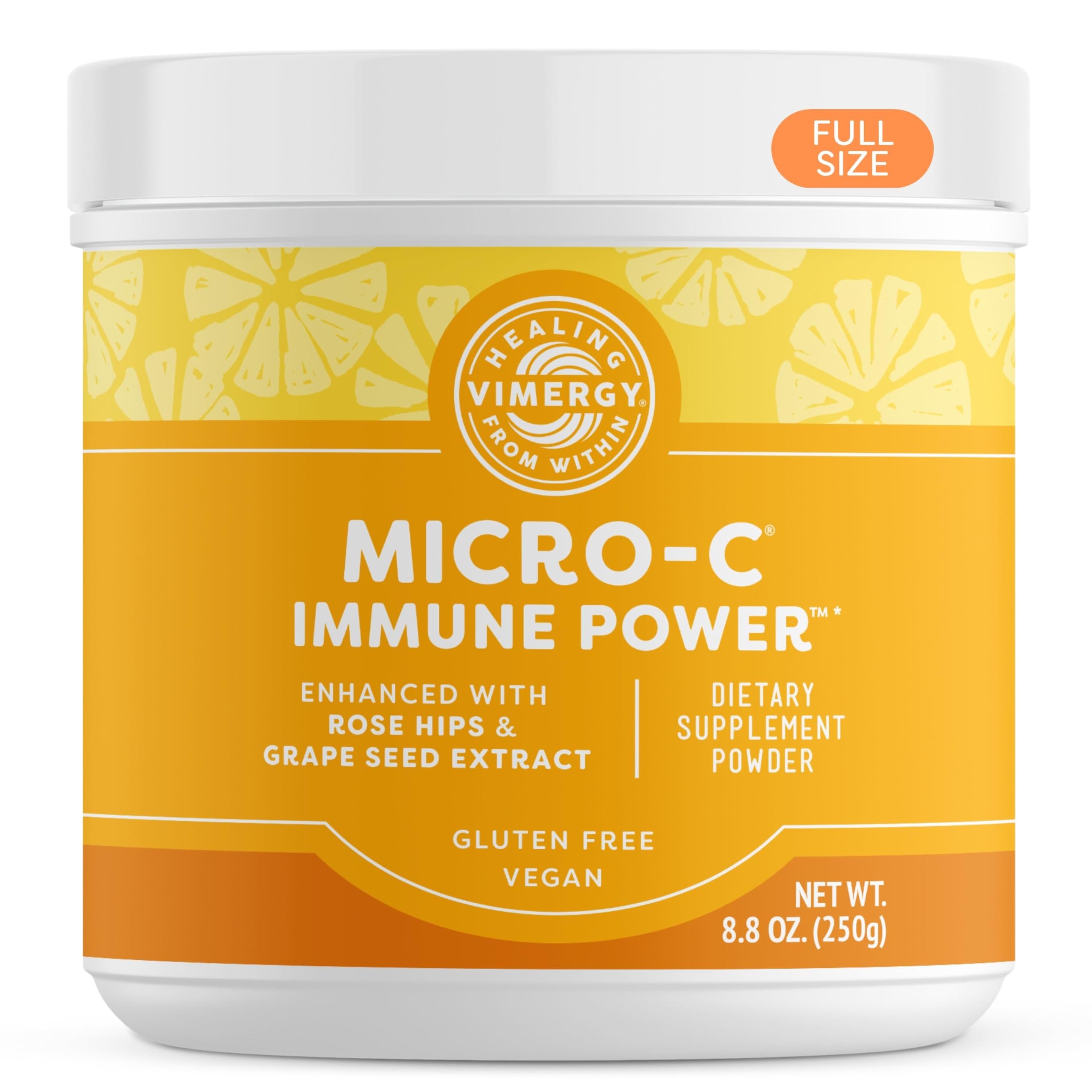 Vimergy Micro-C Immune Power Powder – 250g, 69 Servings, 2000mg Vitamin C