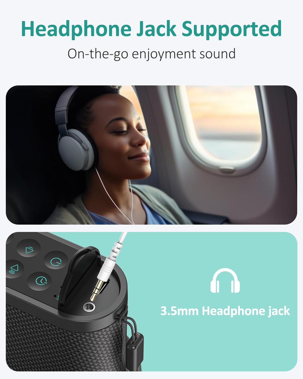 Vindsbay Portable White Noise Sound Machine (Brown/Pink/White) – 21 Sounds, 52h Battery, USB-C, Travel