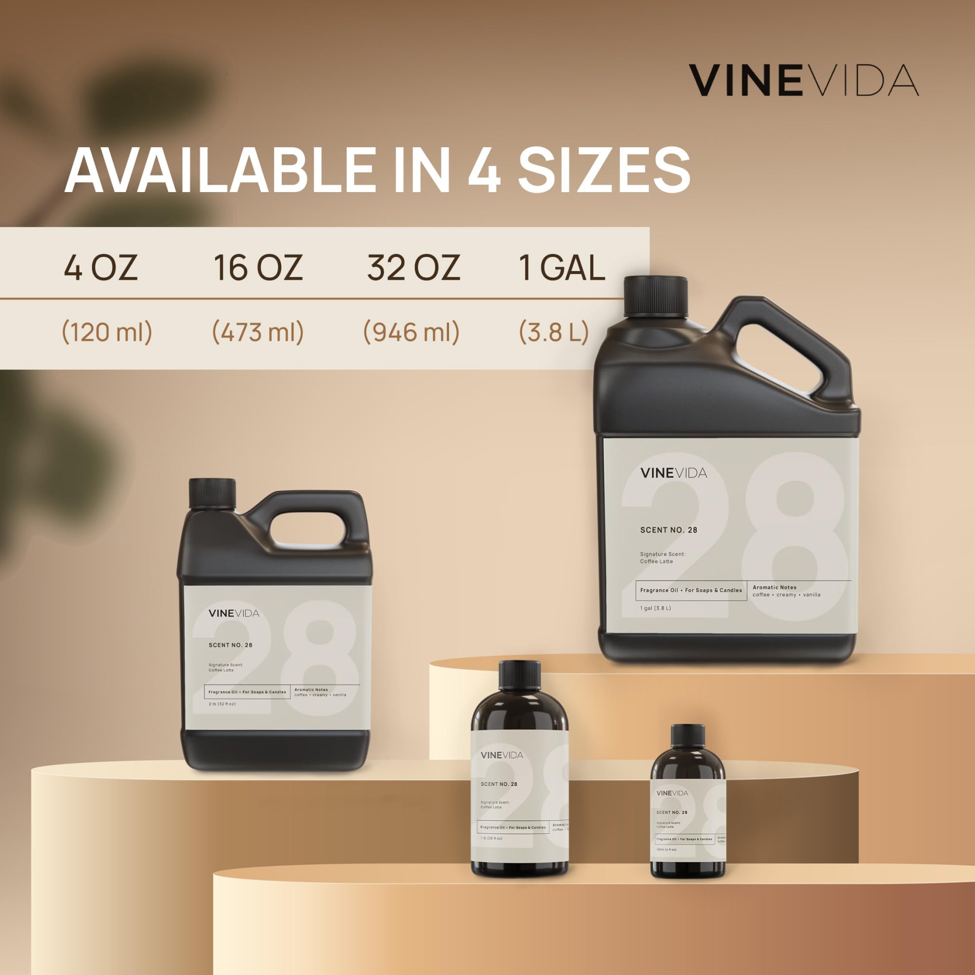 VINEVIDA Cuban Tobacco Fragrance Oil - 4 Oz for Cold Air Diffusers, Diffuser Oil Refill & Room Spray