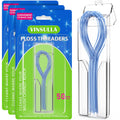 VINSULLA Floss Threaders for Braces, Bridges & Implants - 50 Count (Pack of 3)