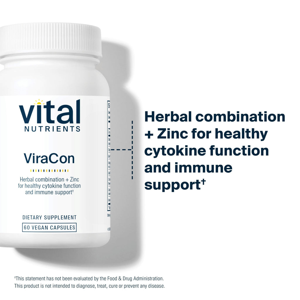Vital Nutrients ViraCon | Vegan Immune Support with Zinc, Elderberry & Licorice Root | 60 Capsules