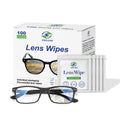 VisClear Lens Wipes for Eyeglasses - Ocean Scent, 100 Count, Individually Wrapped