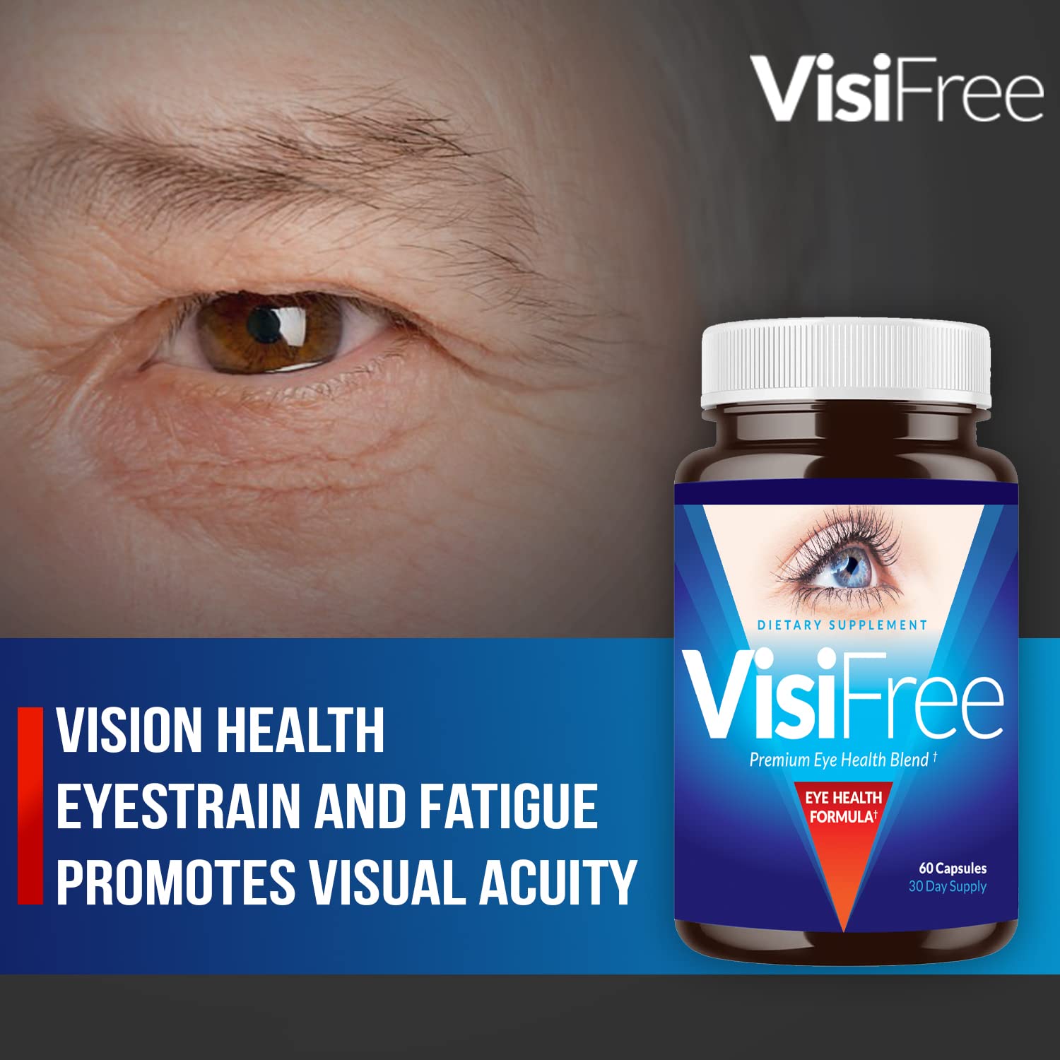 VisiFree Eye Supplements for Adults | Eye Health & Vision Support - 6 Pack