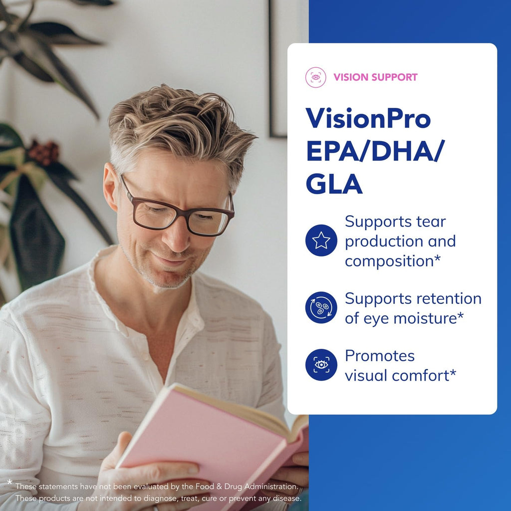 Pure Encapsulations VisionPro EPA/DHA/GLA | Tear Film Support & Eye Moisture | 90 Softgel Capsules