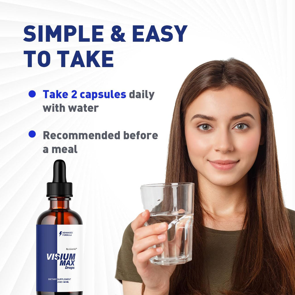 Visium Max Drops – Health Support Supplement | All-Natural Liquid Formula | 1 Month Supply