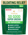 VitaCup So Good Super Greens Powder – 50+ Premium Superfoods, Berry Lemon, 30 Servings