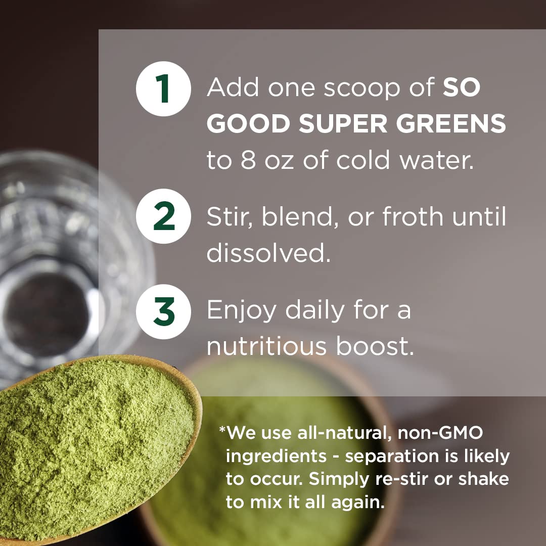 VitaCup So Good Super Greens Powder – 50+ Premium Superfoods, Berry Lemon, 30 Servings