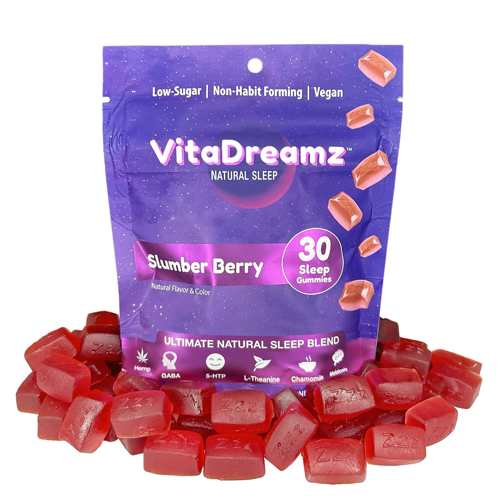 VitaDreamz Melatonin Gummies for Sleep - Natural Sleep Aid, 30 Count