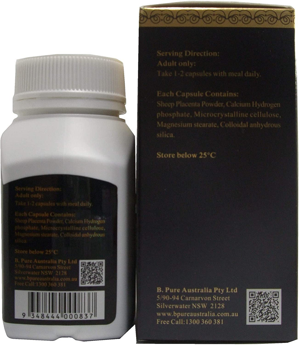 VitaTree Mega Sheep Placenta 80,000 Max – 60 Capsules – Australia-Made Bioactive Immune & Beauty Supplement