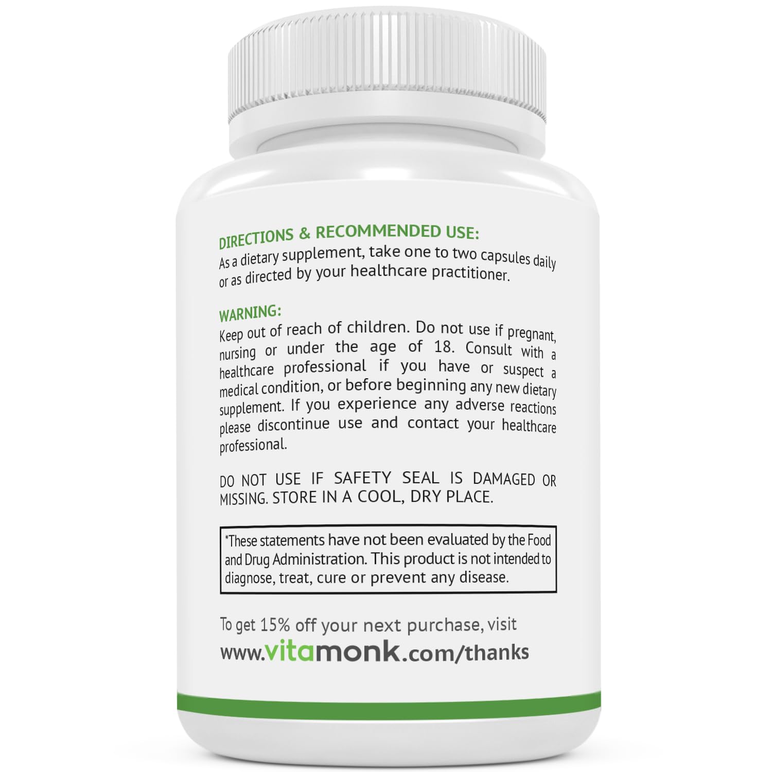 VitaMonk Resveratrol + Pterostilbene 600/60mg - Healthy Aging (60 Caps)