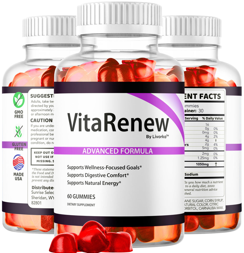 (5 Pack) VitaRenew Gummies – 1050MG Original Formula, Maximum Strength