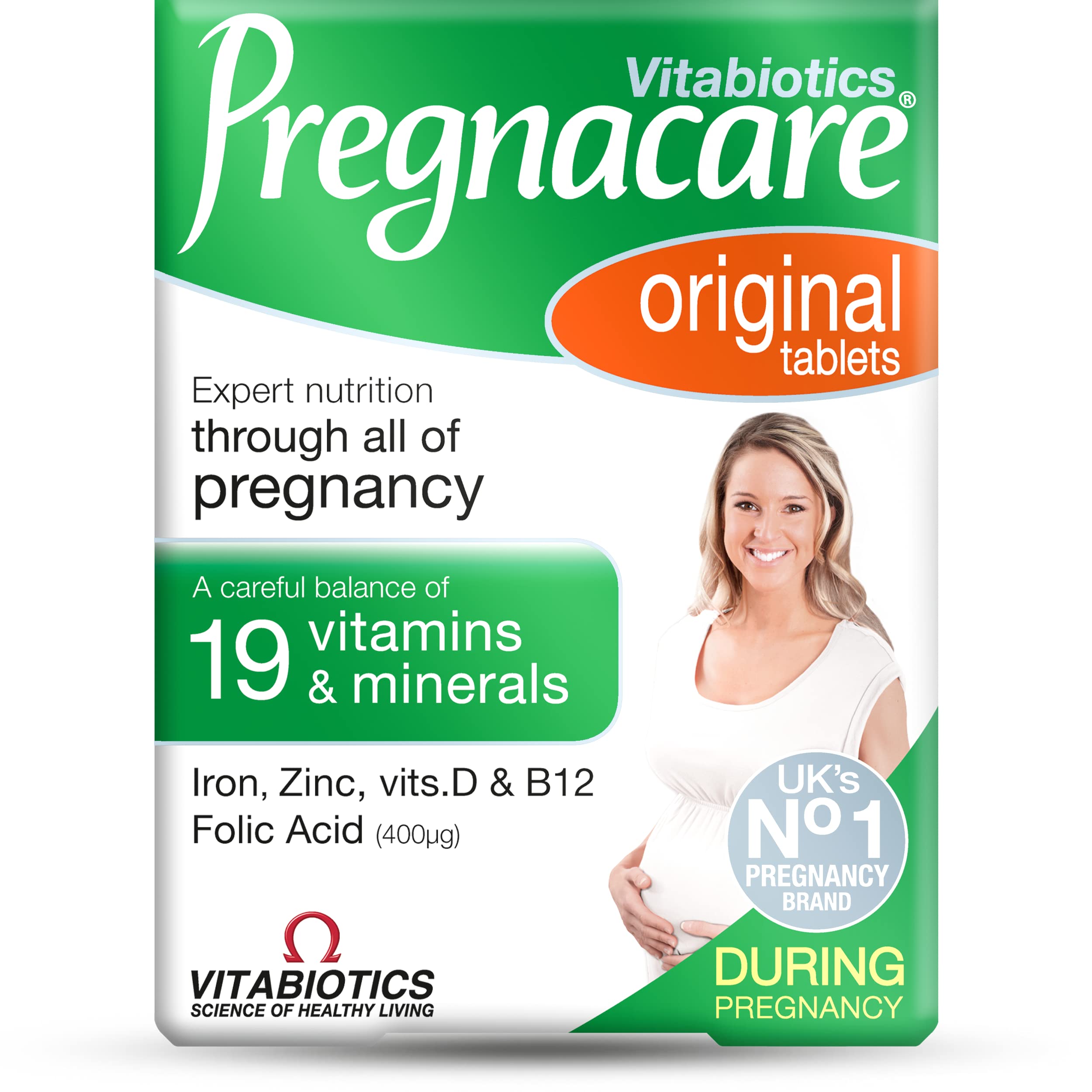 Vitabiotics Pregnacare Original – 30 Tablets | Prenatal Vitamin