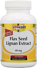 Vitacost Flax Seed Lignan Extract 40 mg - 120 Capsules