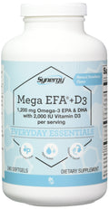 Vitacost Mega EFA-D3 Omega-3 EPA & DHA - 2,126 mg per Serving - 240 Softgels