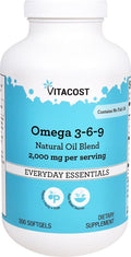 Vitacost Omega 3-6-9 Natural Oil Blend - 2000 mg per Serving | 300 Softgels