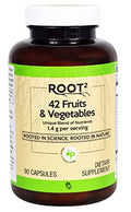 Vitacost ROOT2 42 Fruits & Vegetables - 1.4 g per Serving, 90 Capsules