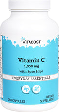 Vitacost Vitamin C with Rose Hips - 1000 mg - 250 Capsules