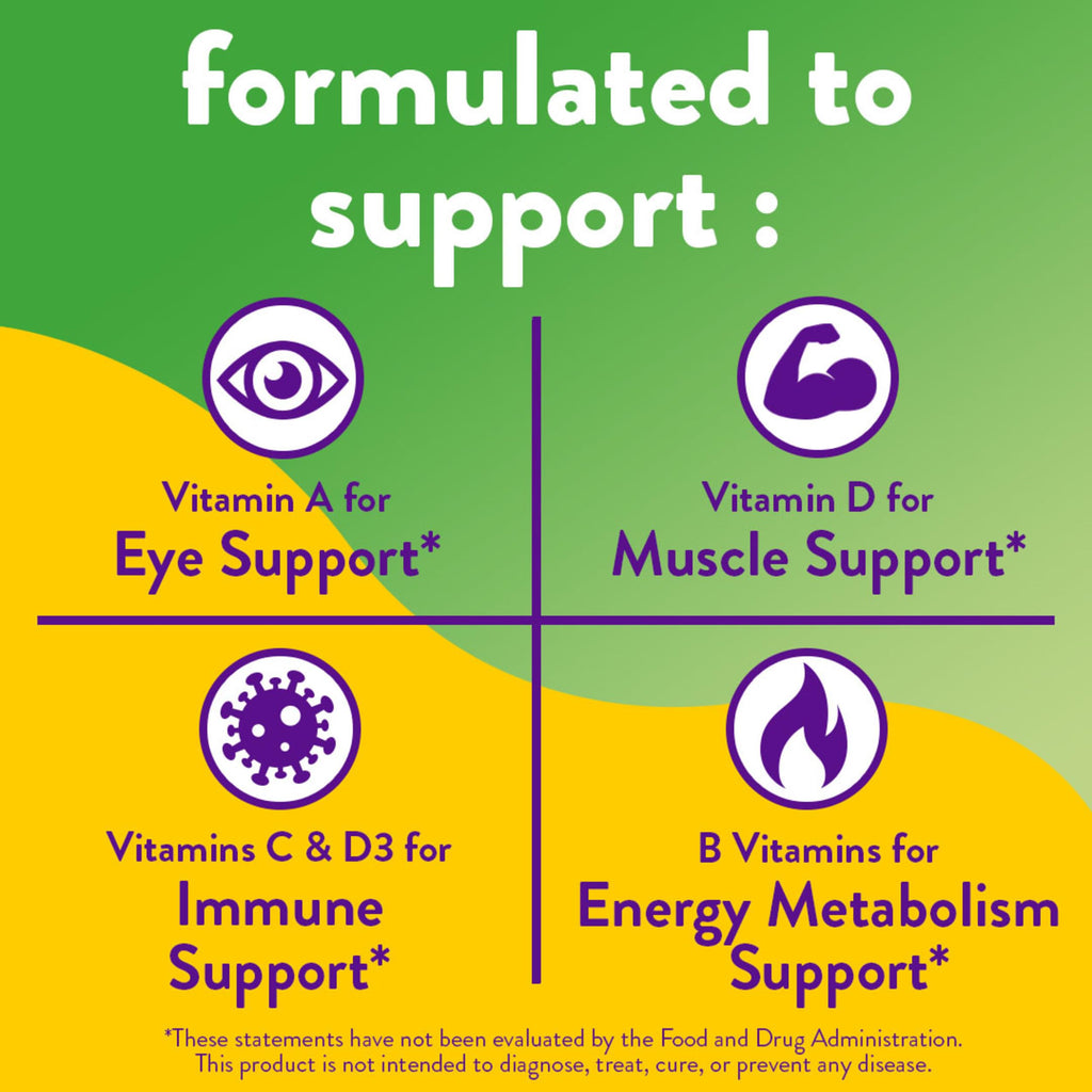 Vitafusion Multi + Energy Gummies – 90 Count | Energy Metabolism Support