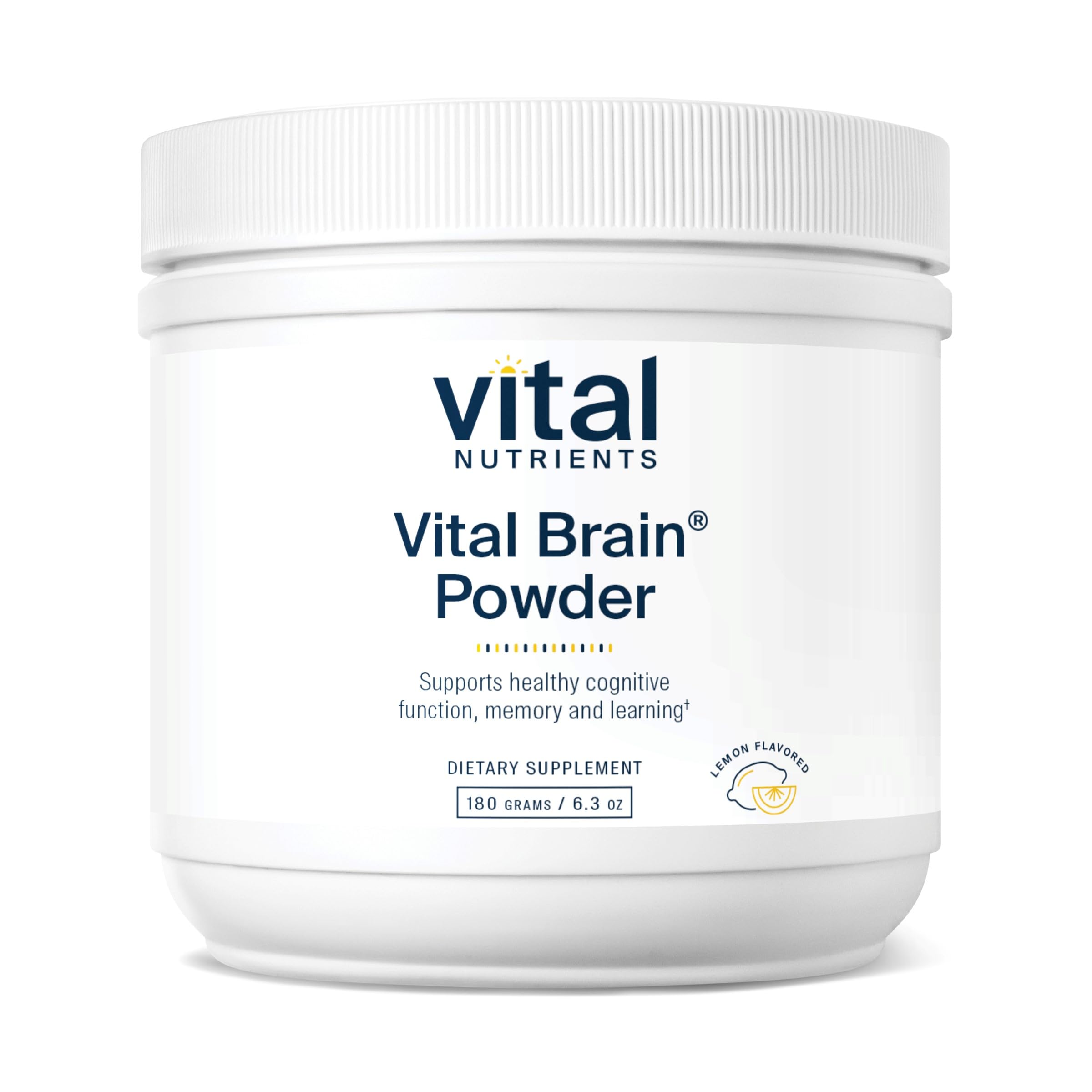 Vital Brain Powder – Nootropic with Phosphatidylserine & Acetyl-L-Carnitine | Lemon 150g