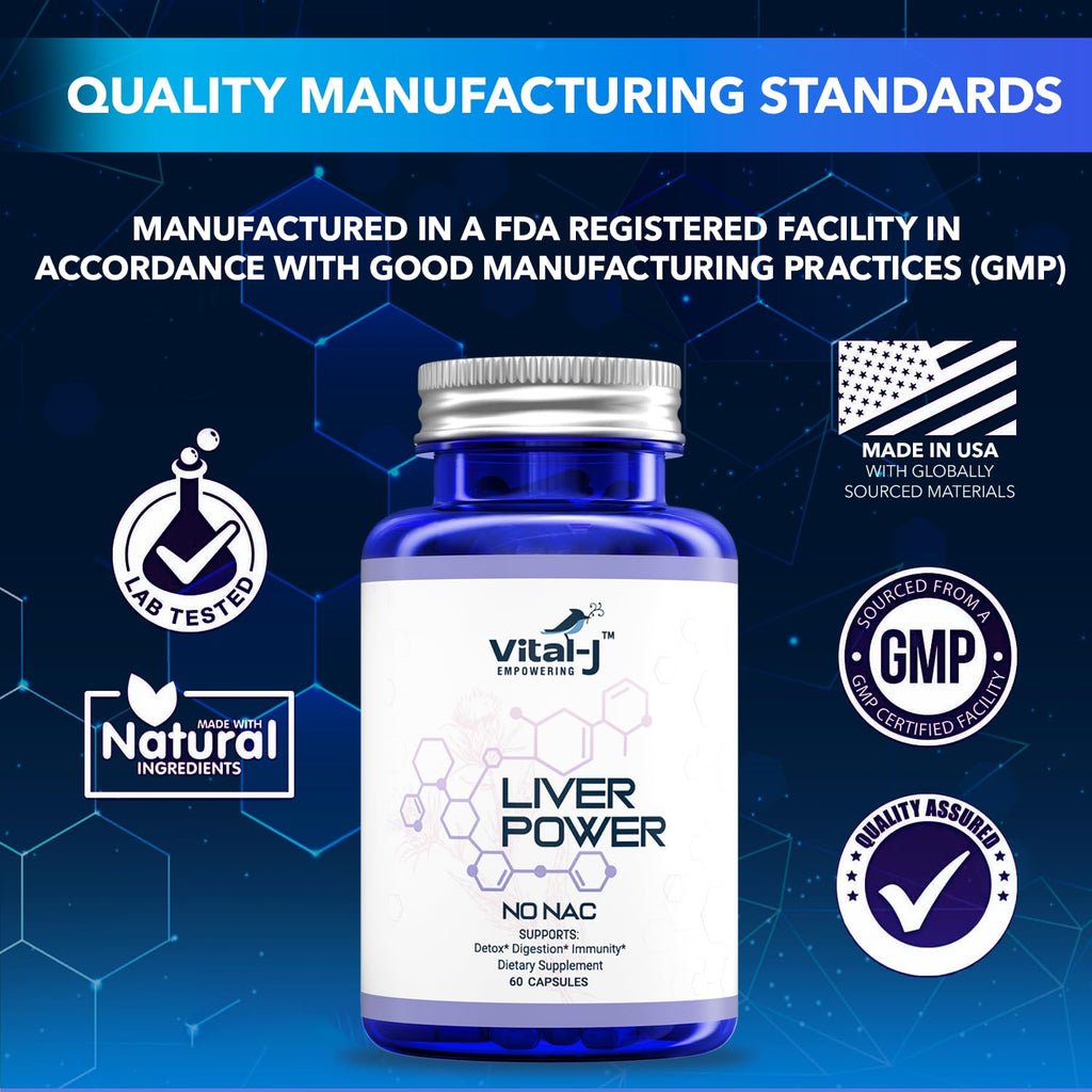 Vital-J 21-in-1 Liver Support Supplement – Detox, Repair & Digestion with Milk Thistle, Zinc, Beetroot (60 capsules)