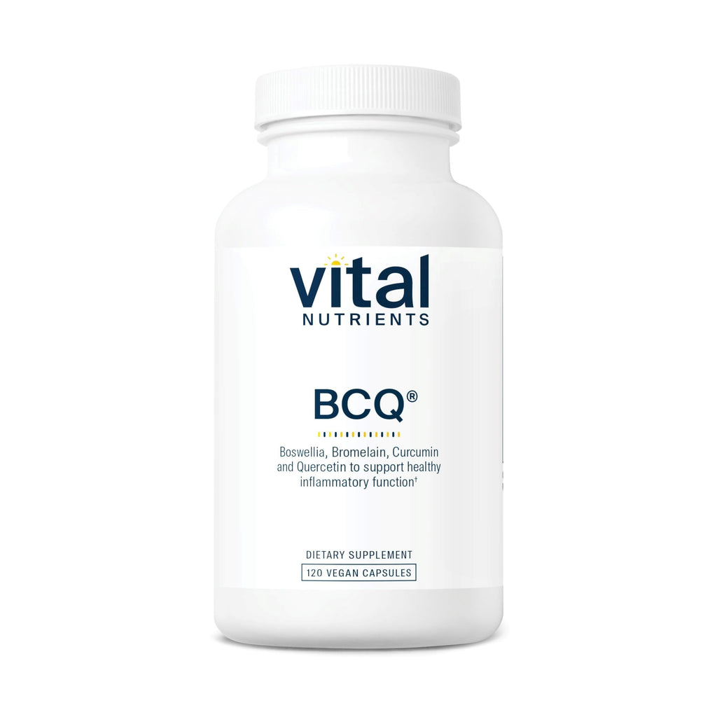 Vital Nutrients BCQ – Vegan Boswellia, Bromelain, Curcumin & Quercetin for Joint & Digestive Support | 120 Capsules