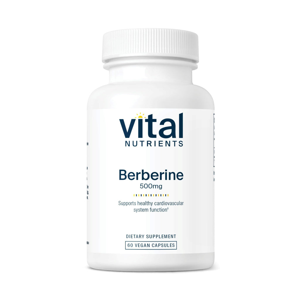 Vital Nutrients Berberine 500 mg Vegan Capsule — Supports Gut Function & Normal Triglyceride Levels | Gluten, Dairy & Soy Free | 60 Capsules
